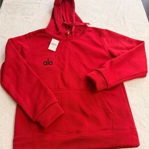 ALO Yoga Men's Vibrant Red Hoodie